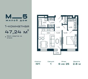 40 м², 1-комнатная квартира 10 690 000 ₽ - изображение 84