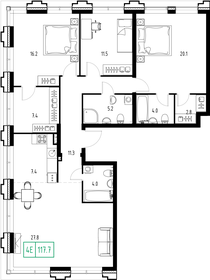 126 м², 3-комнатная квартира 75 000 000 ₽ - изображение 32