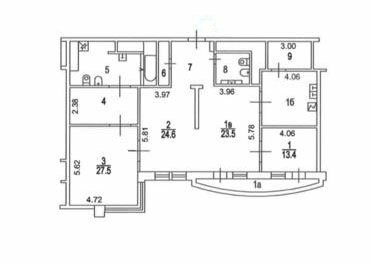 Квартира 185 м², 3-комнатная - изображение 2