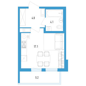 25,5 м², квартира-студия 4 500 000 ₽ - изображение 59
