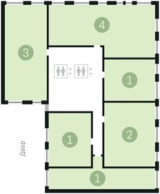 Квартира 61 м², 1-комнатная - изображение 2