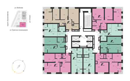 72 м², 2-комнатная квартира 9 550 000 ₽ - изображение 121