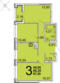 67,2 м², 3-комнатная квартира 8 537 234 ₽ - изображение 54