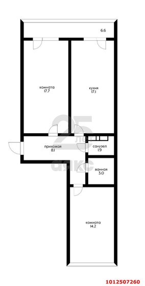 68 м², 2-комнатная квартира 8 530 000 ₽ - изображение 1