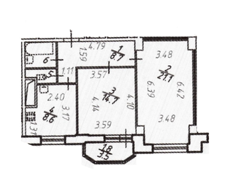 55,2 м², 2-комнатная квартира 11 115 000 ₽ - изображение 32