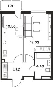 Квартира 24,2 м², студия - изображение 1