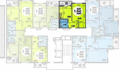 40,2 м², 1-комнатная квартира 7 450 000 ₽ - изображение 23