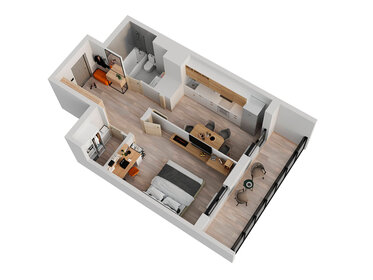 35,5 м², 1-комнатная квартира 3 490 000 ₽ - изображение 70