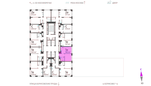 36,5 м², 1-комнатная квартира 14 017 350 ₽ - изображение 40