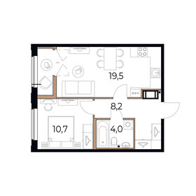 43,8 м², 1-комнатная квартира 6 898 500 ₽ - изображение 54