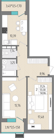 60,3 м², 3-комнатная квартира 5 500 000 ₽ - изображение 125