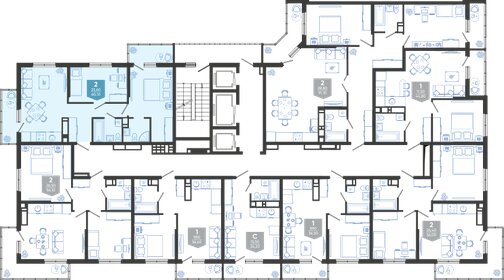 Квартира 60,1 м², 2-комнатная - изображение 2