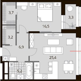 59,7 м², 3-комнатная квартира 24 938 000 ₽ - изображение 27