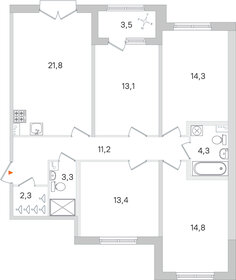 Квартира 100,3 м², 4-комнатная - изображение 1