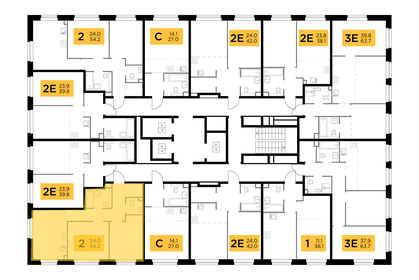 63,9 м², 2-комнатная квартира 12 300 000 ₽ - изображение 100