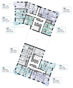 87,2 м², 2-комнатная квартира 39 144 588 ₽ - изображение 52