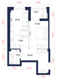 46,9 м², 2-комнатная квартира 5 176 580 ₽ - изображение 33