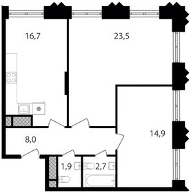 74,1 м², 3-комнатная квартира 18 800 000 ₽ - изображение 57