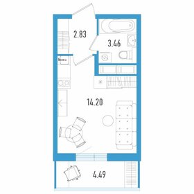 35,3 м², 1-комнатная квартира 4 250 000 ₽ - изображение 73