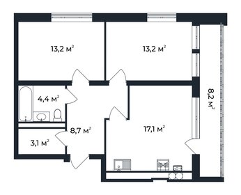 64,2 м², 2-комнатная квартира 11 556 000 ₽ - изображение 110