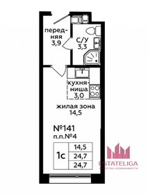 35,4 м², 1-комнатная квартира 10 541 088 ₽ - изображение 27