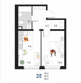 39,6 м², 2-комнатная квартира 4 321 944 ₽ - изображение 32