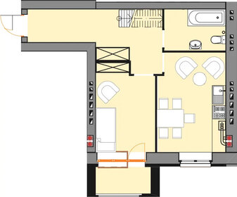 Квартира 125,6 м², 2-комнатная - изображение 1