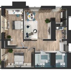 Квартира 70,5 м², 2-комнатная - изображение 4