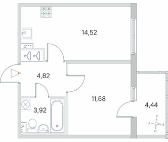 35,8 м², 1-комнатная квартира 6 750 000 ₽ - изображение 88