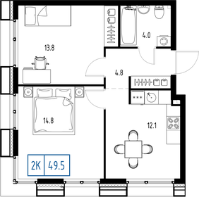 54 м², 2-комнатная квартира 17 500 000 ₽ - изображение 71