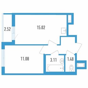 35,9 м², 1-комнатная квартира 5 556 750 ₽ - изображение 22