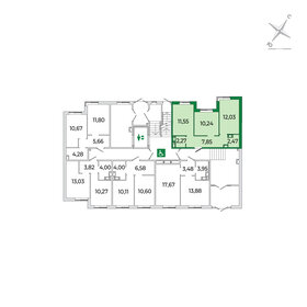 51,2 м², 2-комнатная квартира 6 300 000 ₽ - изображение 79