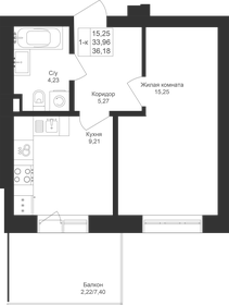 36 м², 1-комнатная квартира 6 670 000 ₽ - изображение 13