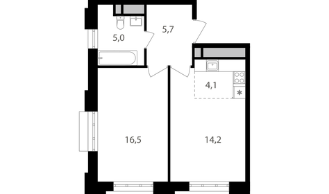 43 м², 2-комнатная квартира 14 440 000 ₽ - изображение 90