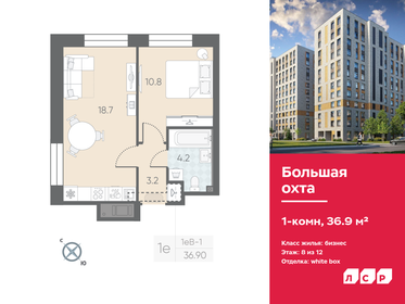 Квартира 36,9 м², 1-комнатная - изображение 1