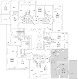 64,4 м², 2-комнатная квартира 17 930 250 ₽ - изображение 21