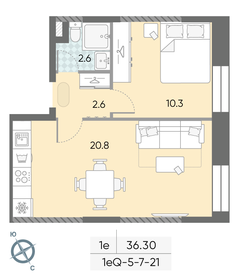 36,3 м², 2-комнатная квартира 17 750 000 ₽ - изображение 77