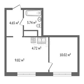 Квартира 34,8 м², 1-комнатная - изображение 2