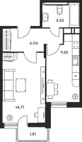 Квартира 36,8 м², 1-комнатная - изображение 1