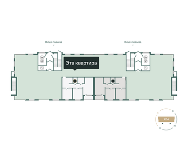 66,5 м², 2-комнатная квартира 7 260 000 ₽ - изображение 66