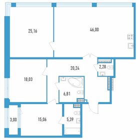 Квартира 140,5 м², 3-комнатная - изображение 1