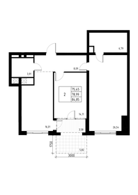 85,3 м², 2-комнатные апартаменты 35 700 000 ₽ - изображение 6