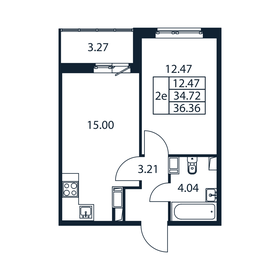 36,4 м², 1-комнатная квартира 5 966 888 ₽ - изображение 69