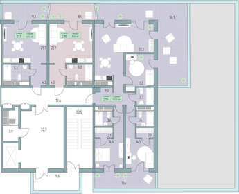 33 м², квартира-студия 8 500 000 ₽ - изображение 73