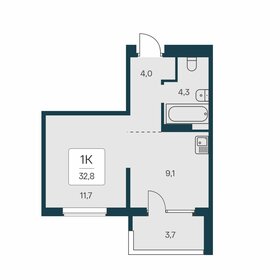 29,5 м², 1-комнатная квартира 4 300 000 ₽ - изображение 19