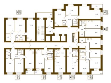 72,7 м², 2-комнатная квартира 14 000 000 ₽ - изображение 39