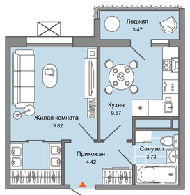 35,5 м², 1-комнатная квартира 3 290 000 ₽ - изображение 54