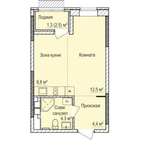 31,3 м², квартира-студия 3 167 000 ₽ - изображение 12
