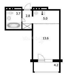 Квартира 28,9 м², студия - изображение 1