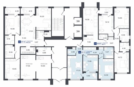 65 м², 2-комнатная квартира 7 000 000 ₽ - изображение 95